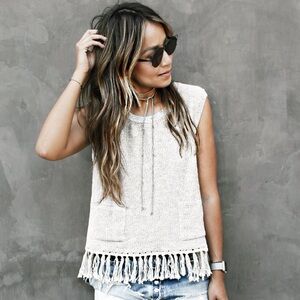Sincerely Jules tulum knit tank in oatmeal
